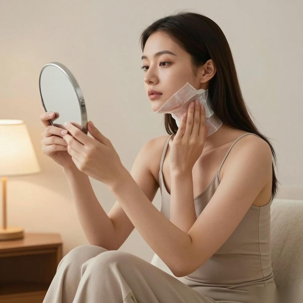 双下巴颈纹明显，一个保鲜膜敷颈让我脖子年轻了