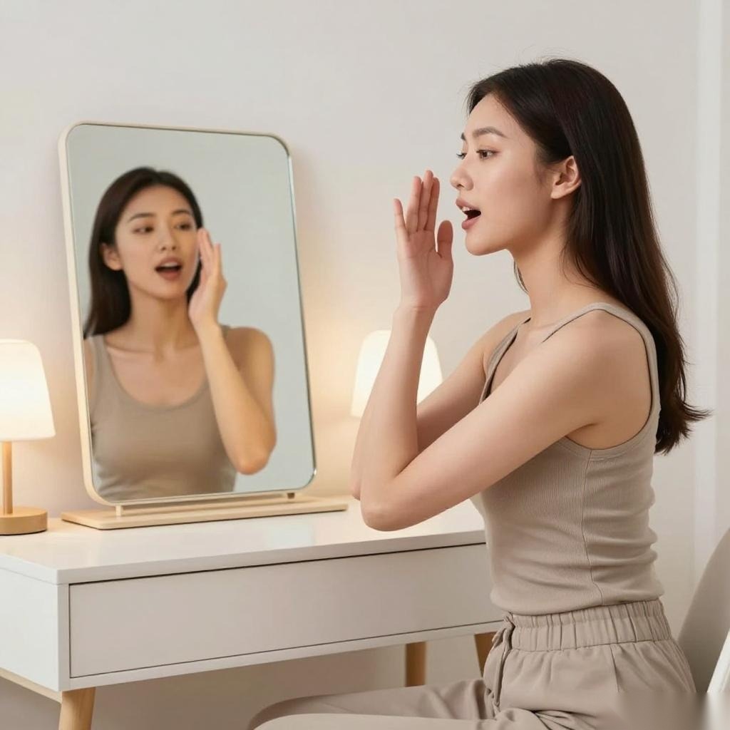 法令纹嘴角下垂，一套面部瑜伽让我脸紧致了