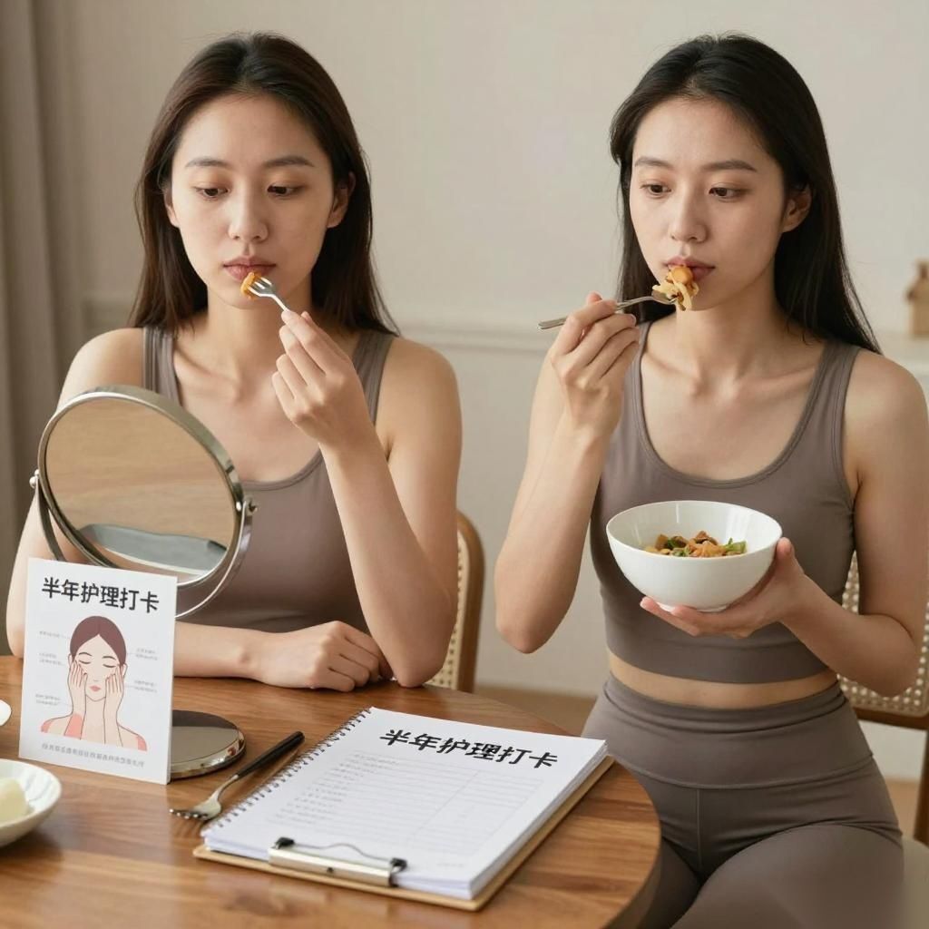 大小脸面部不对称，一个单侧咀嚼改正让我脸正了
