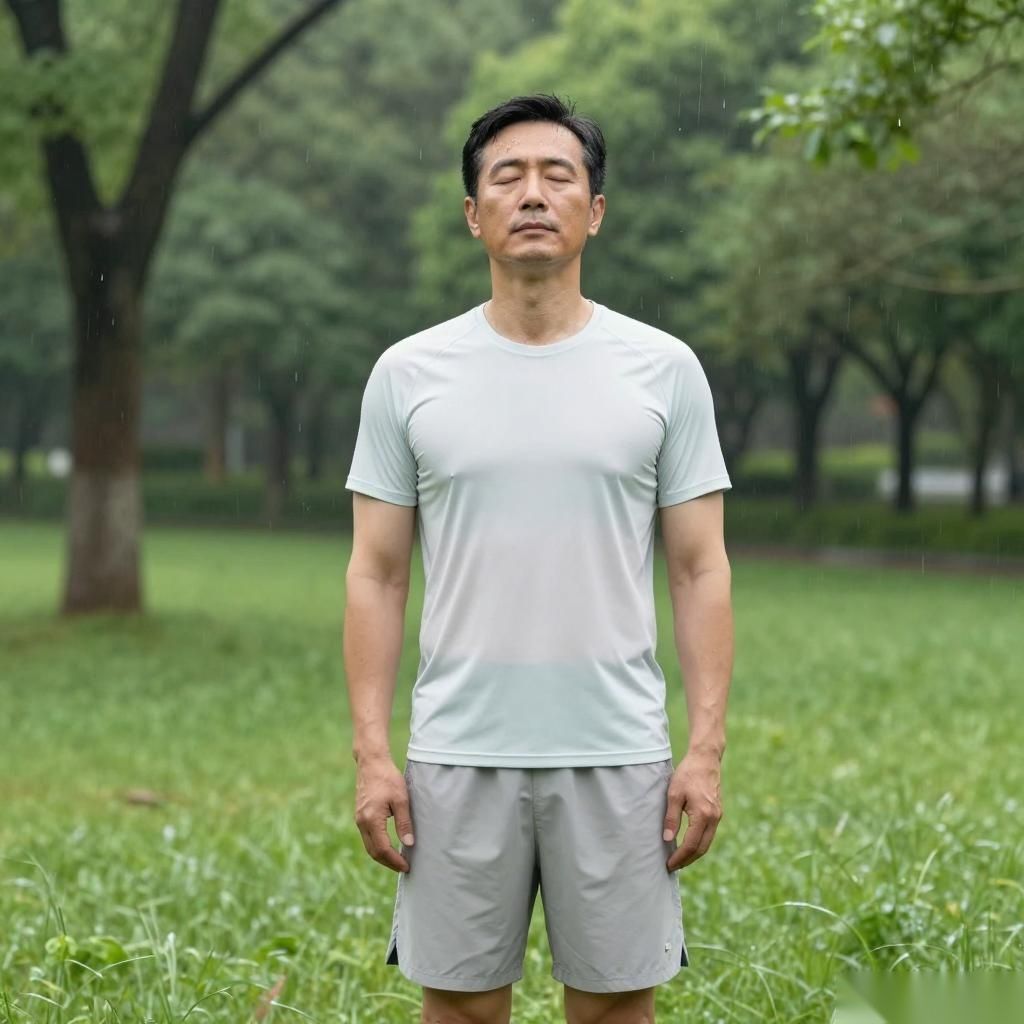公园里练八段锦的大爷，身体比我还好