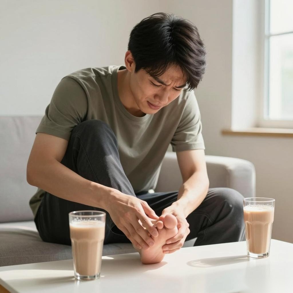 25岁痛风发作，医生说：你喝奶茶喝的