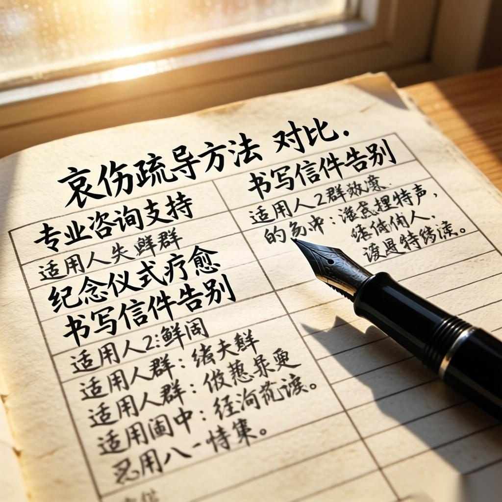 丧亲安慰指南：如何选择合适的哀伤疏导方法？