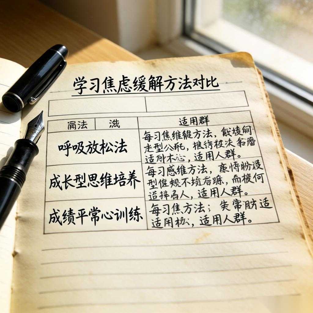 如何缓解学习焦虑？考前舒压与成长型思维培养指南