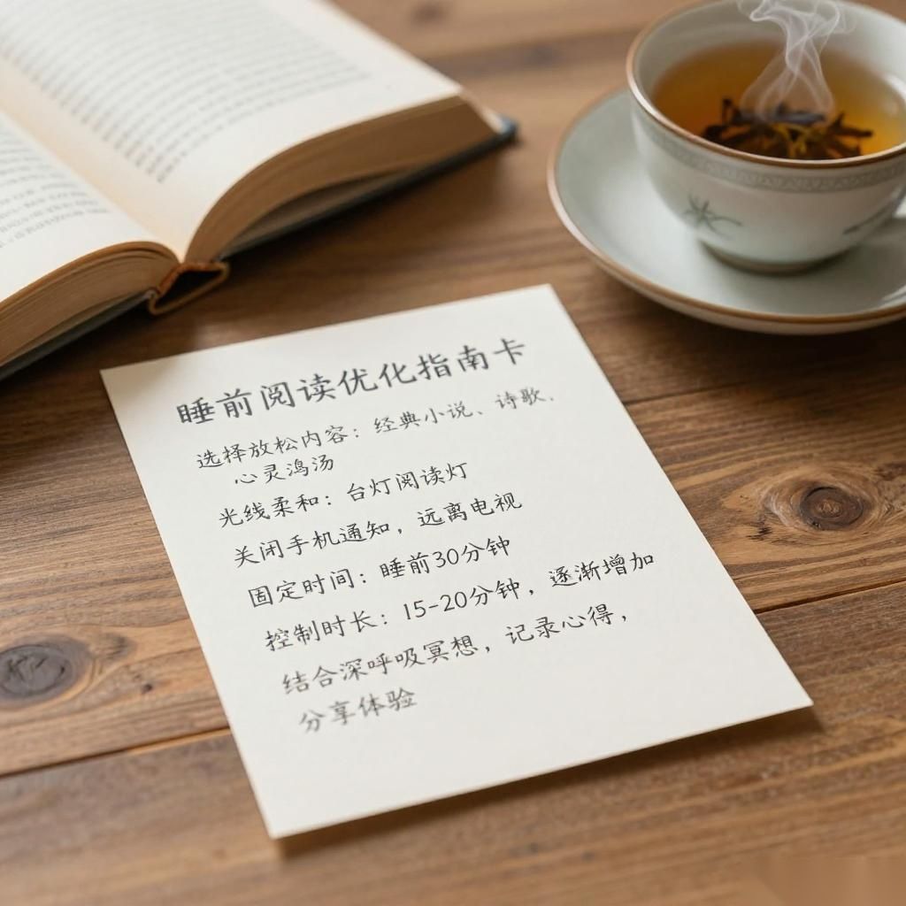 睡前阅读指南：如何建立和优化阅读习惯，让文字抚慰心灵