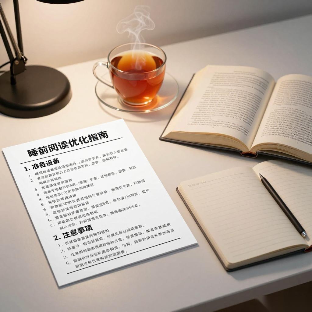 睡前阅读指南：如何建立和优化阅读习惯，让文字抚慰心灵