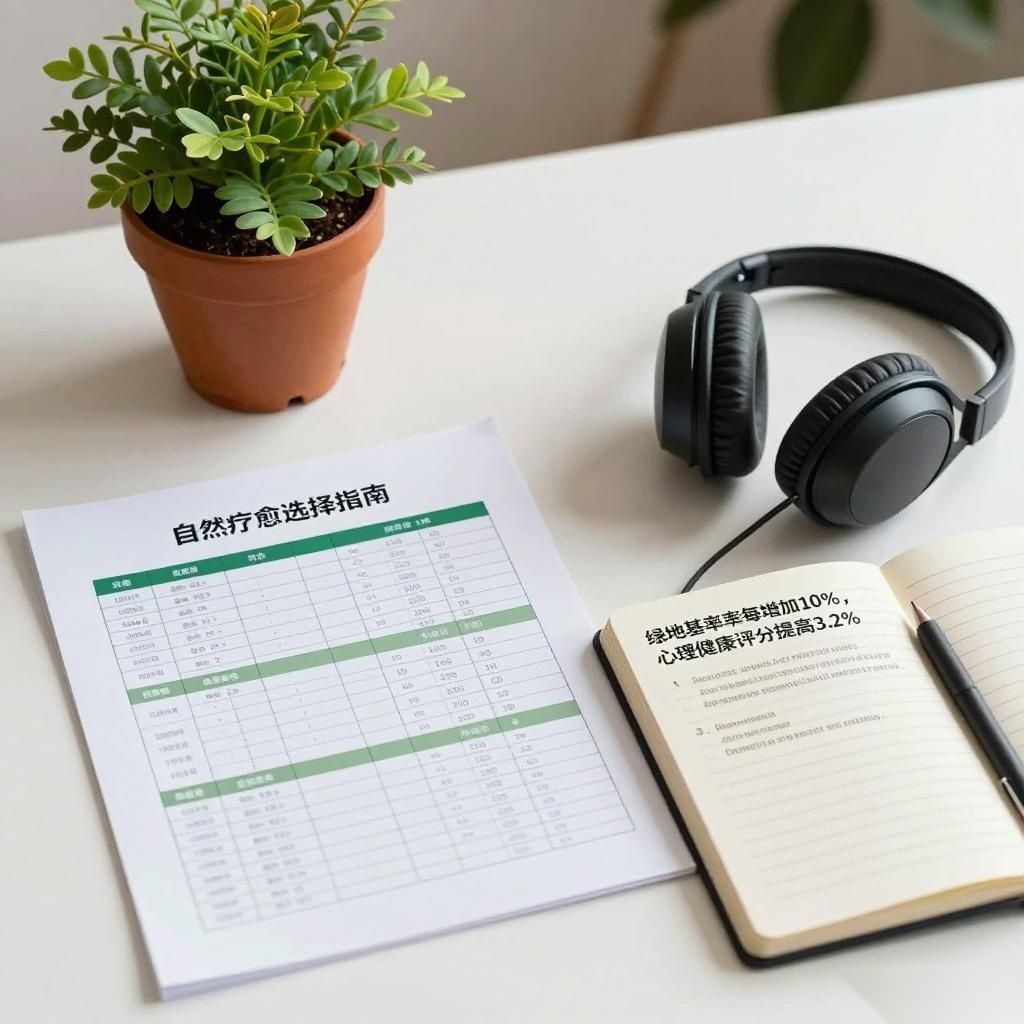 自然疗愈指南：森林浴、园艺疗法和公园漫步效果对比