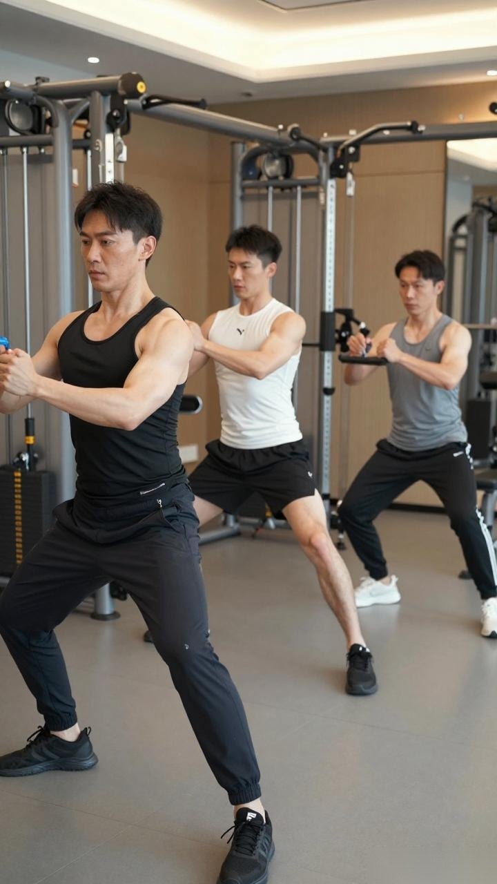 黄晓明与王鹤棣刘耀文组健身局,我从中偷学到了坚持的秘诀