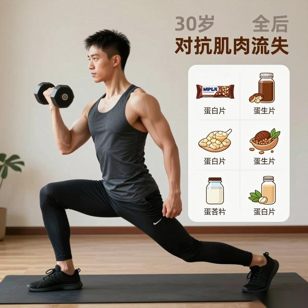 30岁后如何对抗肌肉流失?力量训练与营养策略全解析