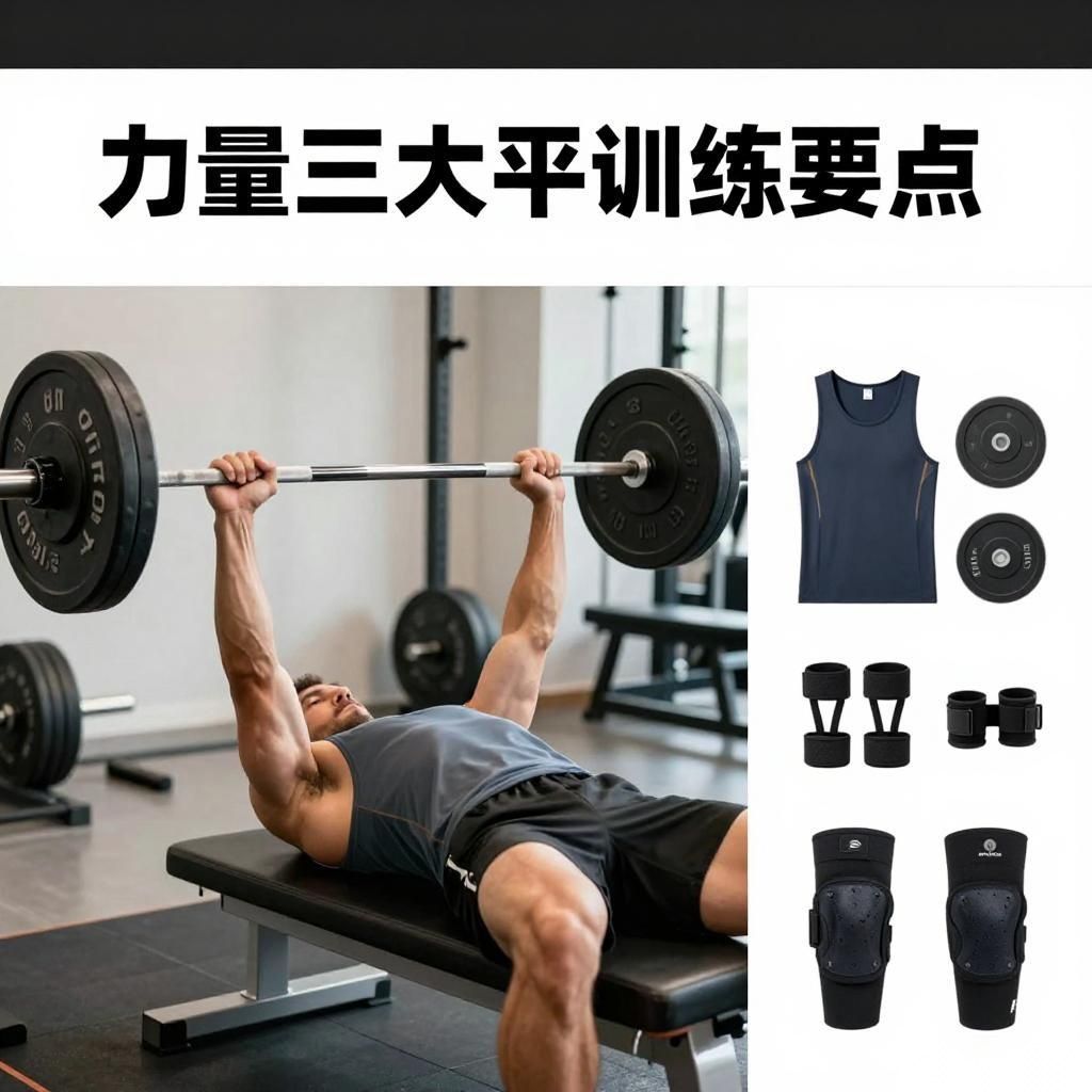 力量举新手必看：硬拉、卧推、深蹲三大项核心技巧解析