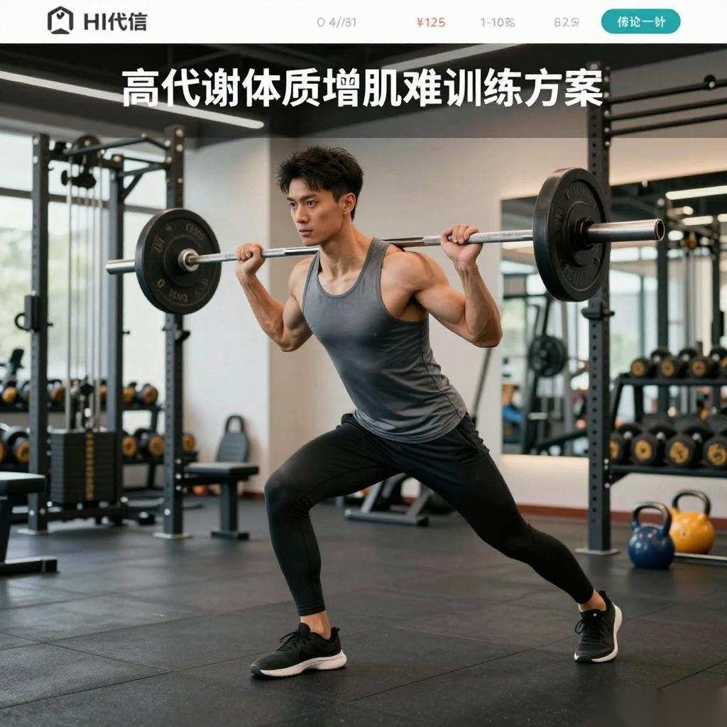 高代谢瘦子增肌必看:科学饮食+训练法