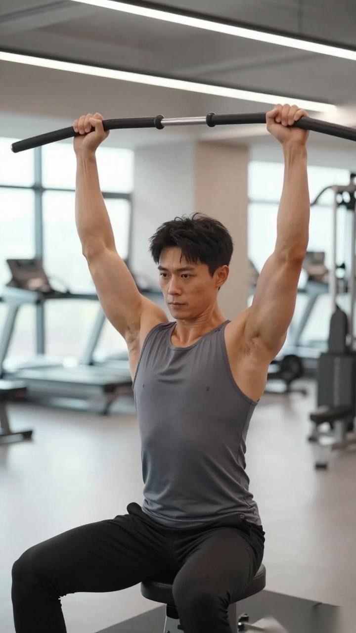 胸肌增厚宽肩窄腰训练法,上胸弱区强化侧平举