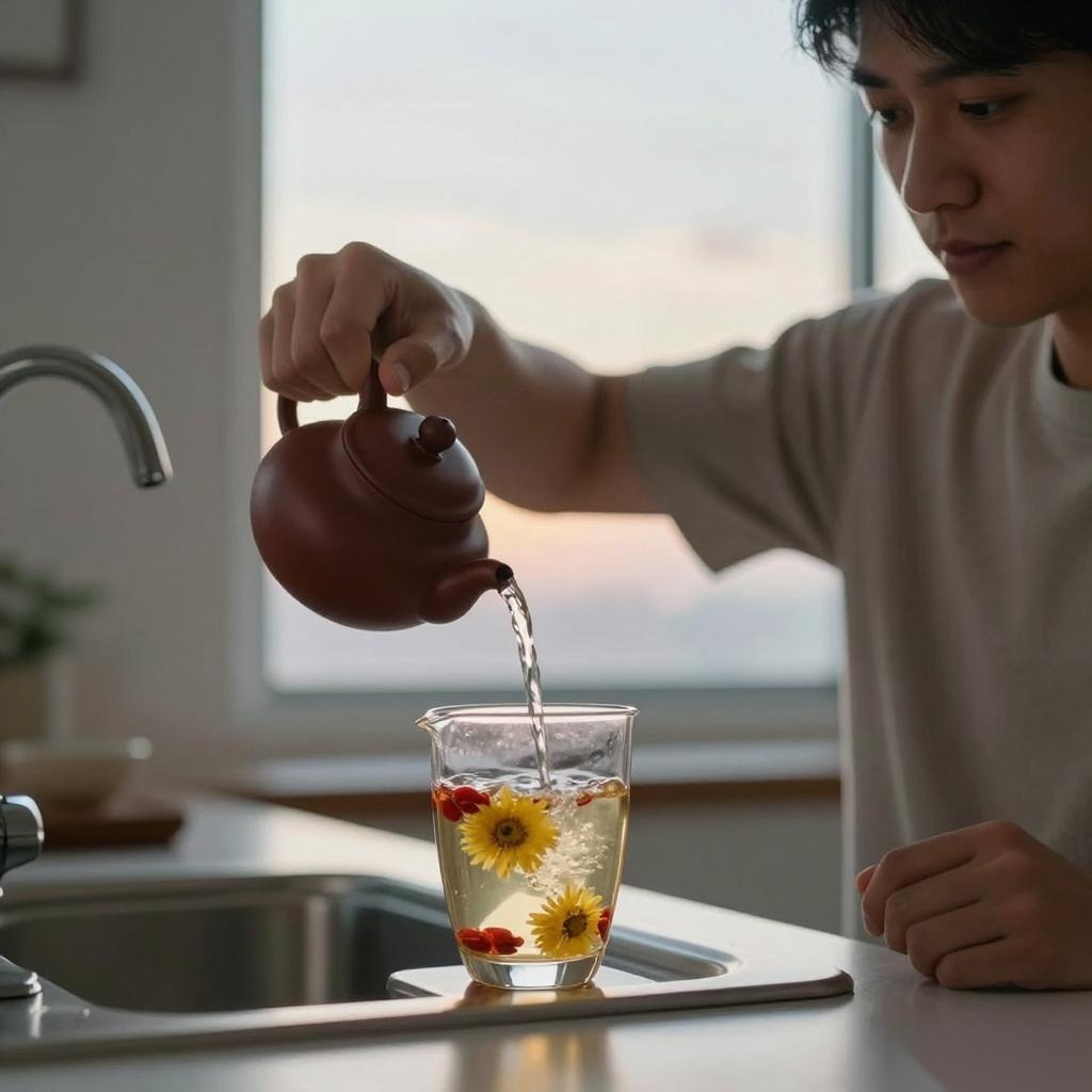熬夜后喝枸杞菊花茶能养肝吗