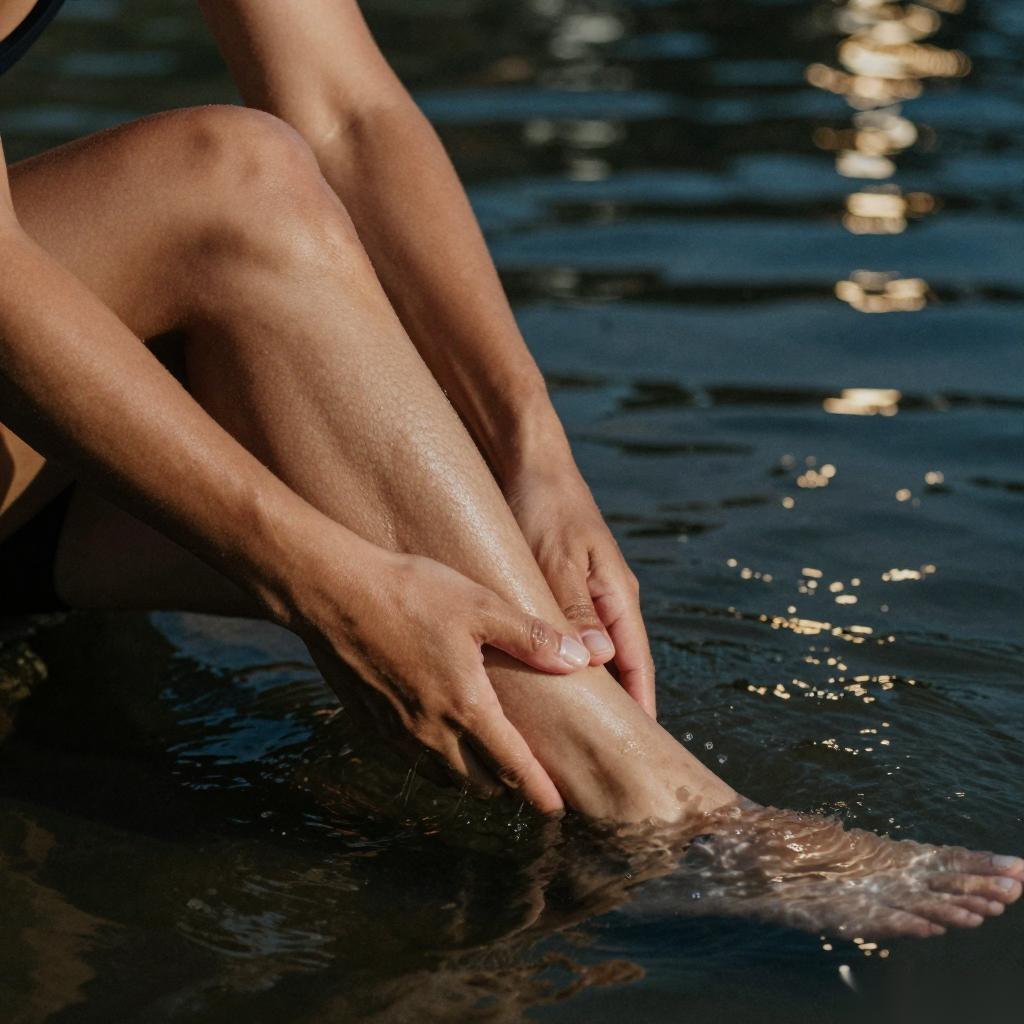 海边夜泳安全指南:如何应对腿抽筋
