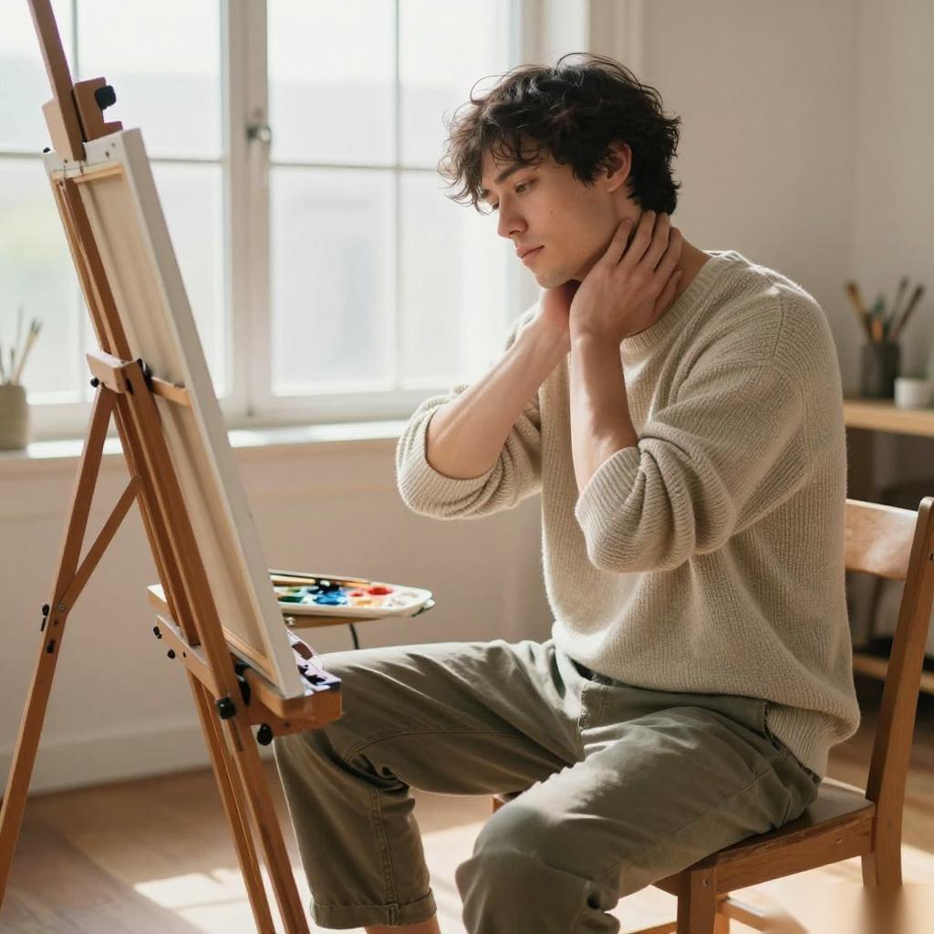 长时间低头画画，颈椎反弓怎么办？