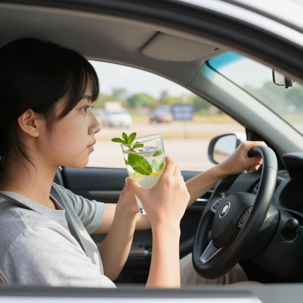 暑期学车热，薄荷柠檬水帮你提神又防暑