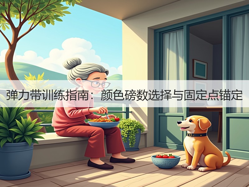 弹力带训练指南：颜色磅数选择与固定点锚定