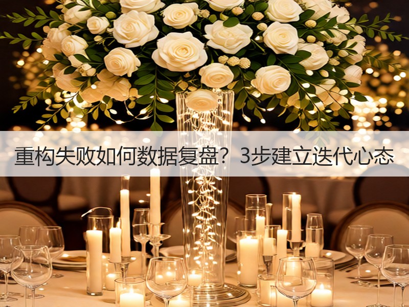 重构失败如何数据复盘？3步建立迭代心态