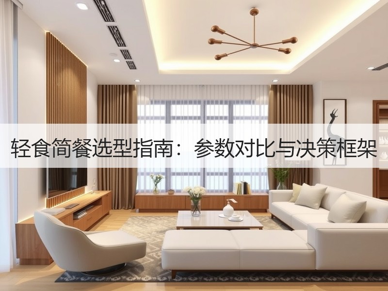 轻食简餐选型指南：参数对比与决策框架