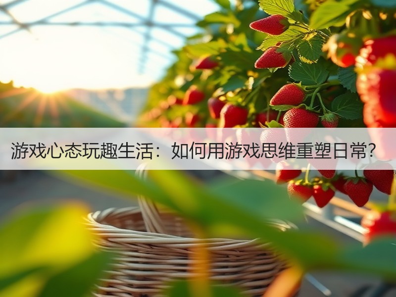 游戏心态玩趣生活：如何用游戏思维重塑日常