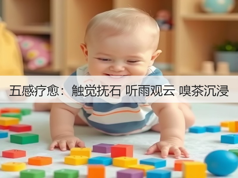 五感疗愈：触觉抚石 听雨观云 嗅茶沉浸