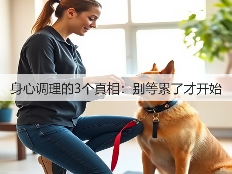 身心调理的3个真相：别等累了才开始