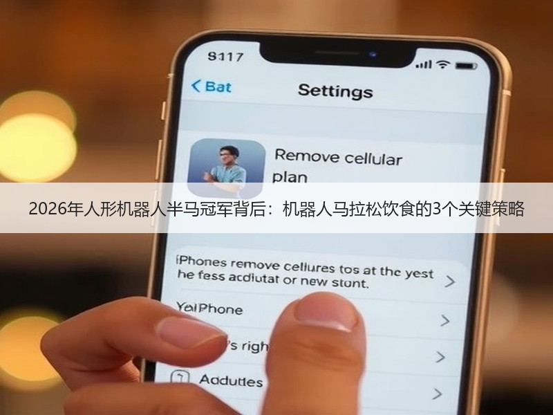 2026年人形机器人半马冠军背后：机器人