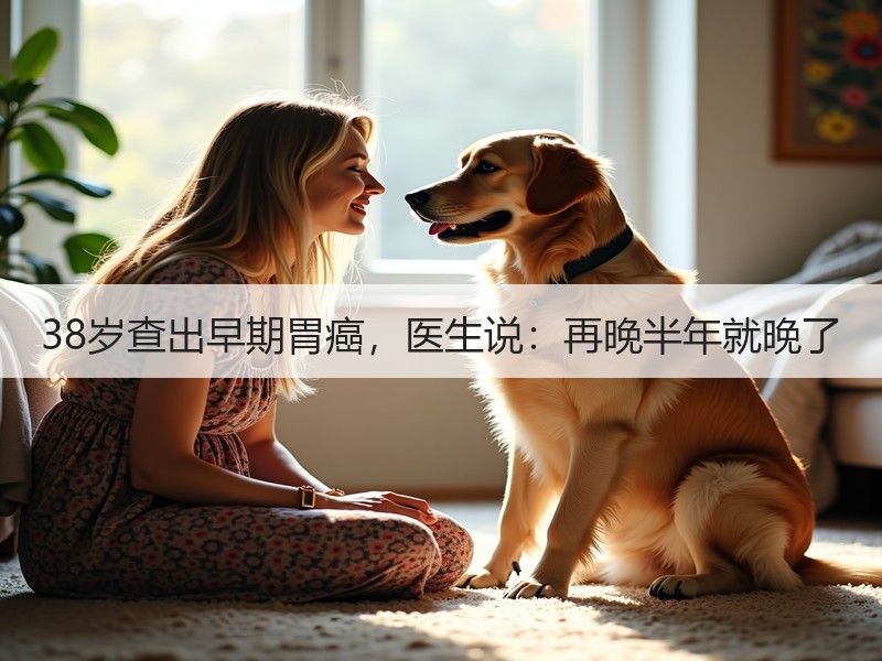 38岁查出早期胃癌，医生说：再晚半年就晚